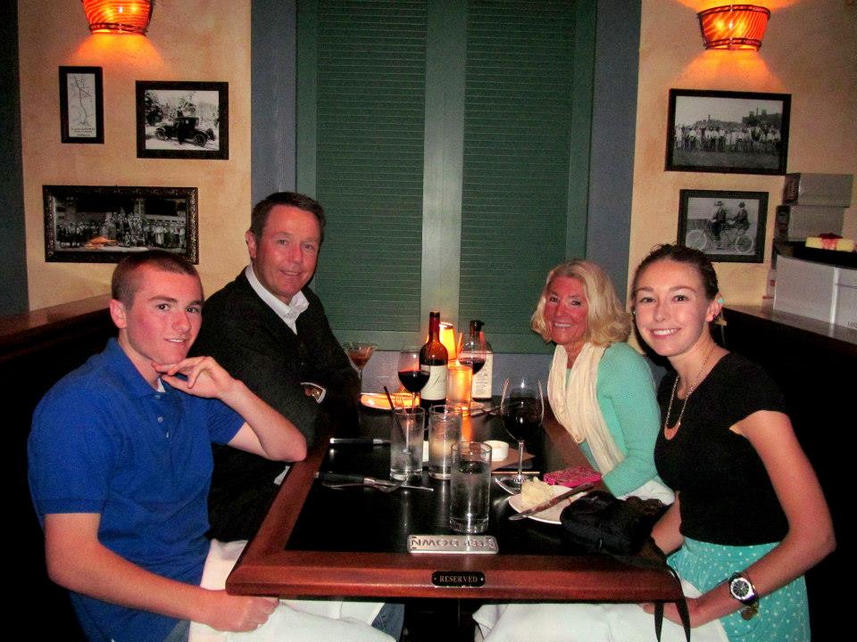 My family (minus my sis) and I at my favorite restaurant.