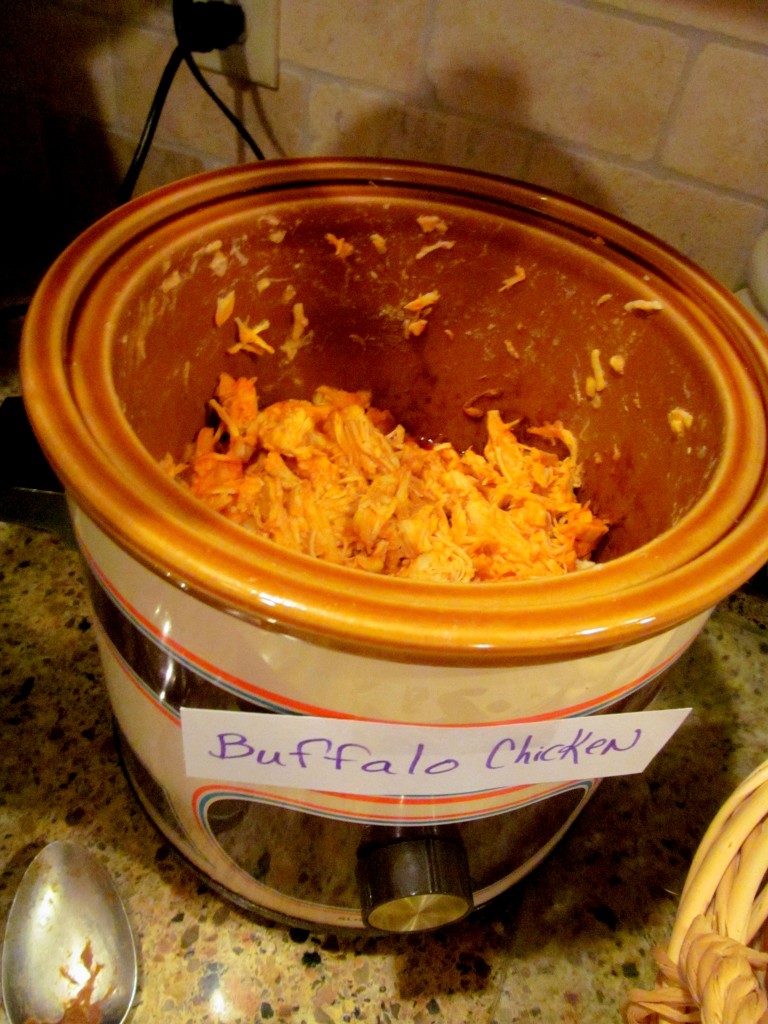 Mrs. Gerber's famous pulled buffalo chicken. I almost missed out on it, it went so quickly!