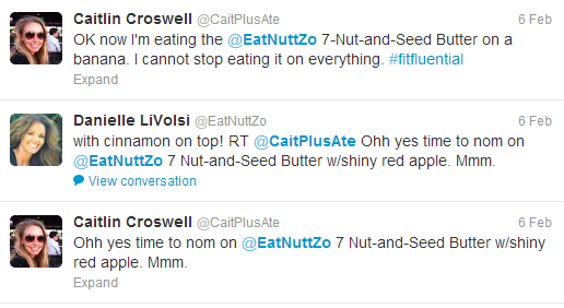 Gotta love tweeting with NuttZo President/Founder Danielle Dietz-LiVolsi!
