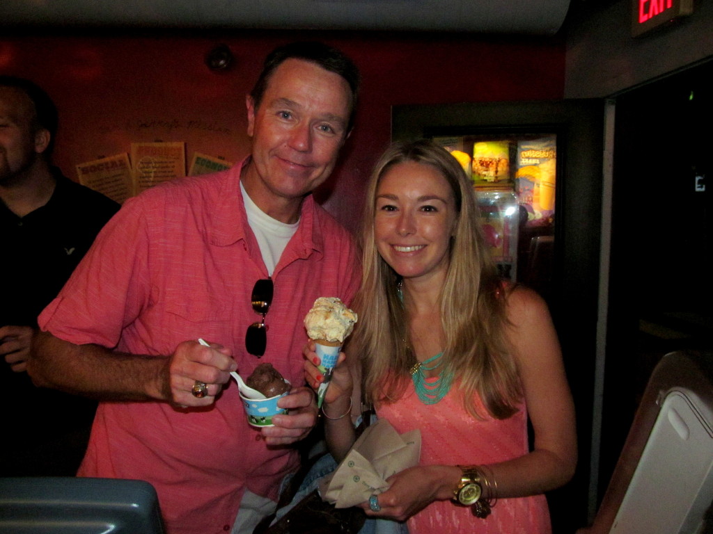 Dad joined the ice cream fun :)