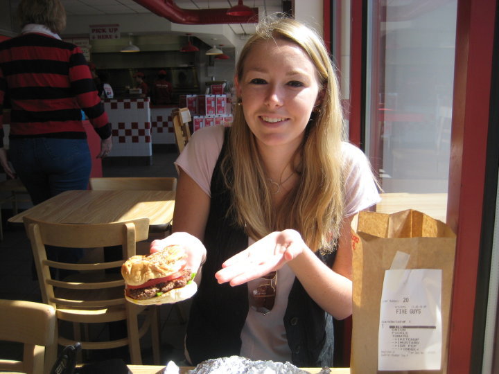 My first trip to Five Guys (alas I left unimpressed and have never been back).