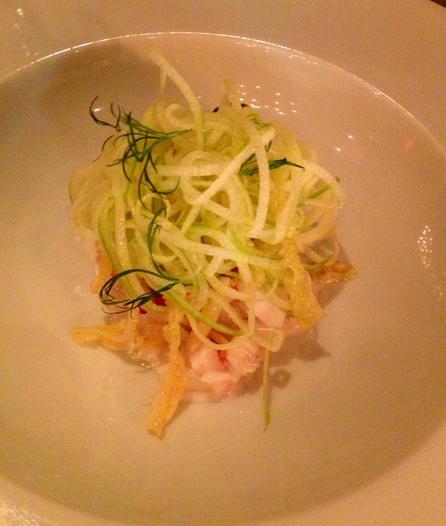 Chilled Lobster: yogurt, apple, cabbage dill