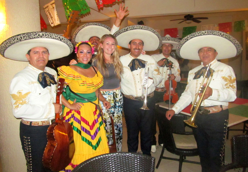 My first night feeling 100%, a mariachi band sang to me for my birthday!