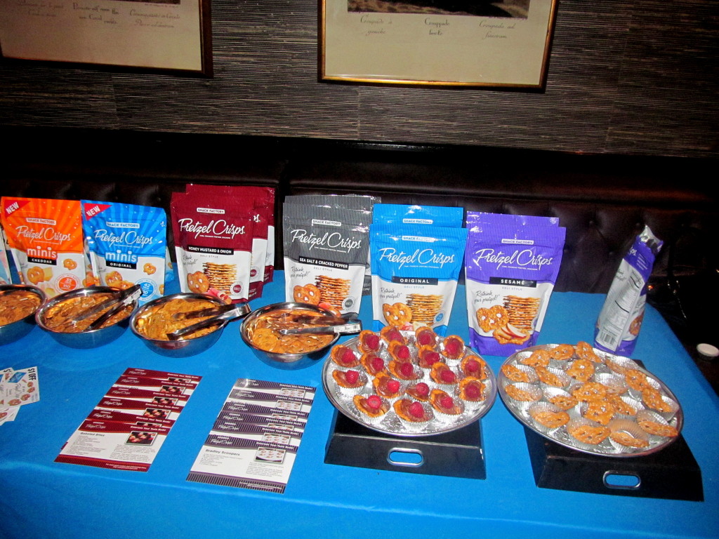 Pretzel Crisps served fruity, chocolaty, salty treats.