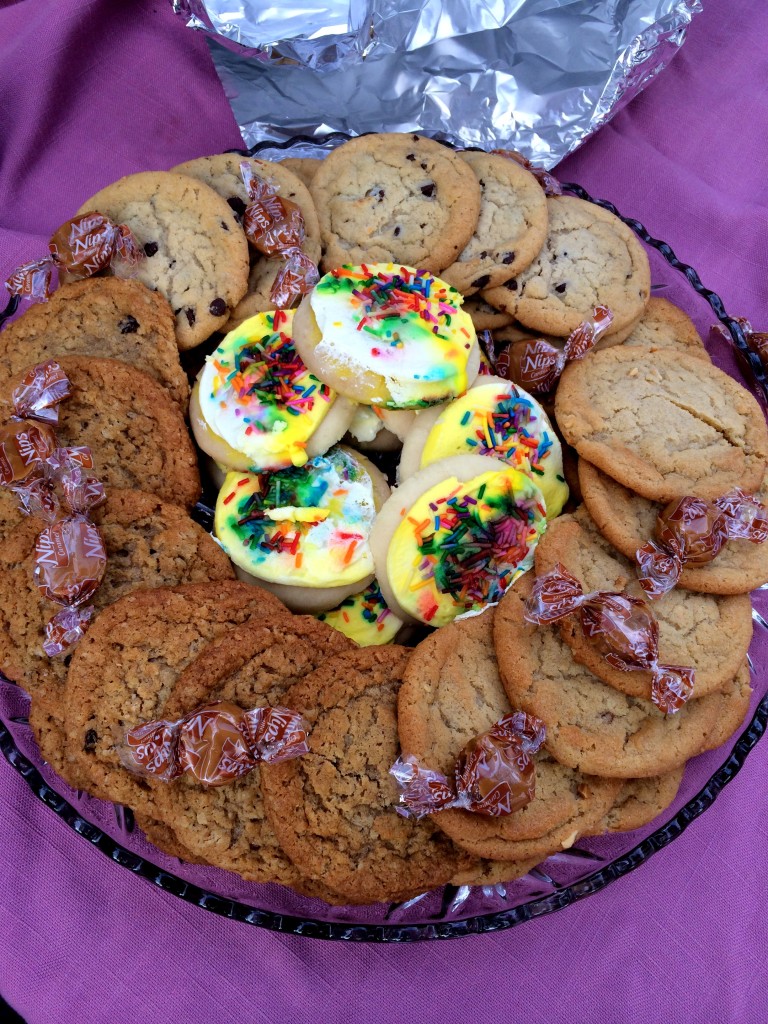 I definitely had one of each type of cookie, and thought of Sarah the whole time ;)