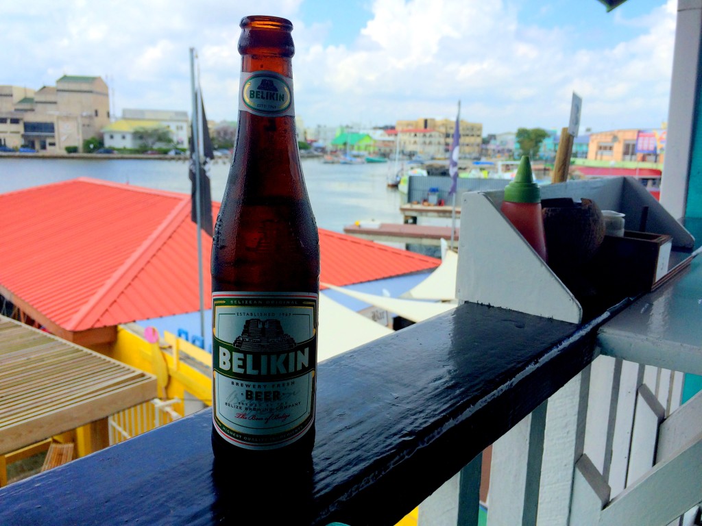 Local beer in Belize!