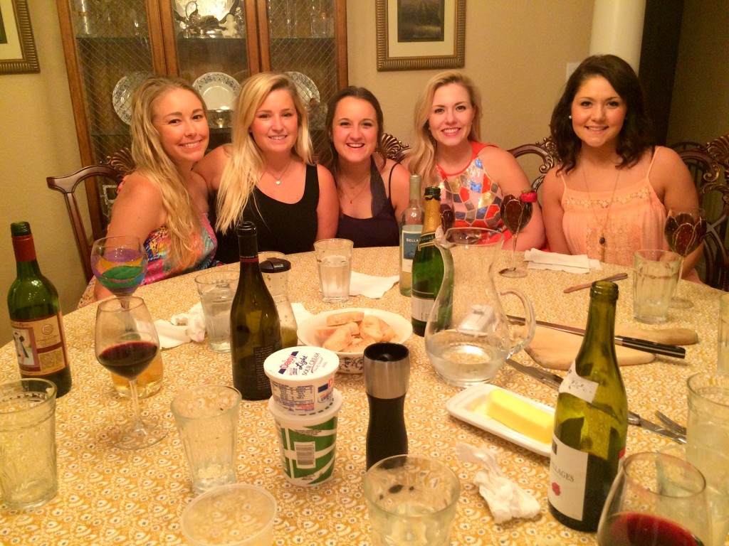 At Hannah's grad party with her sorority sisters!