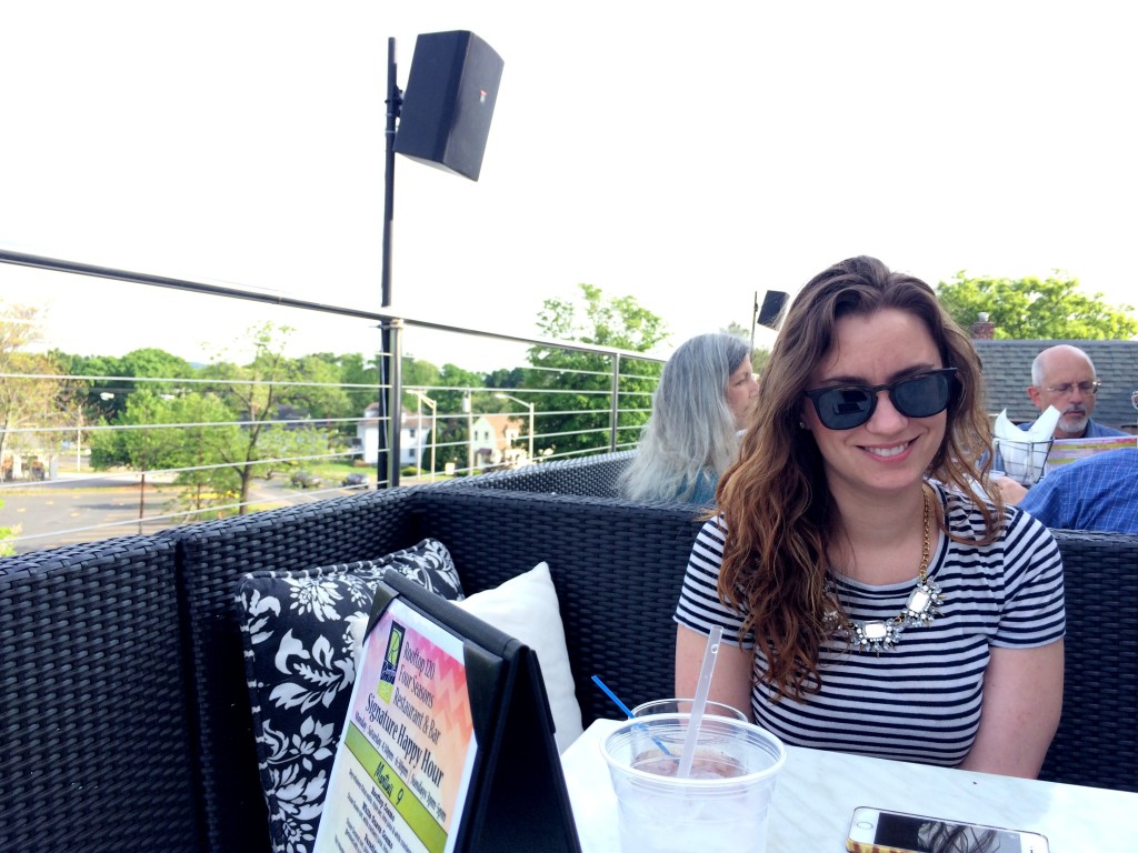 Had to take Emily for a drink (or two) at Rooftop 120 - the weather was perfect for it!