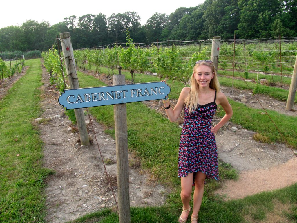 Bye to this dress (but clearly the wine love has always been there).